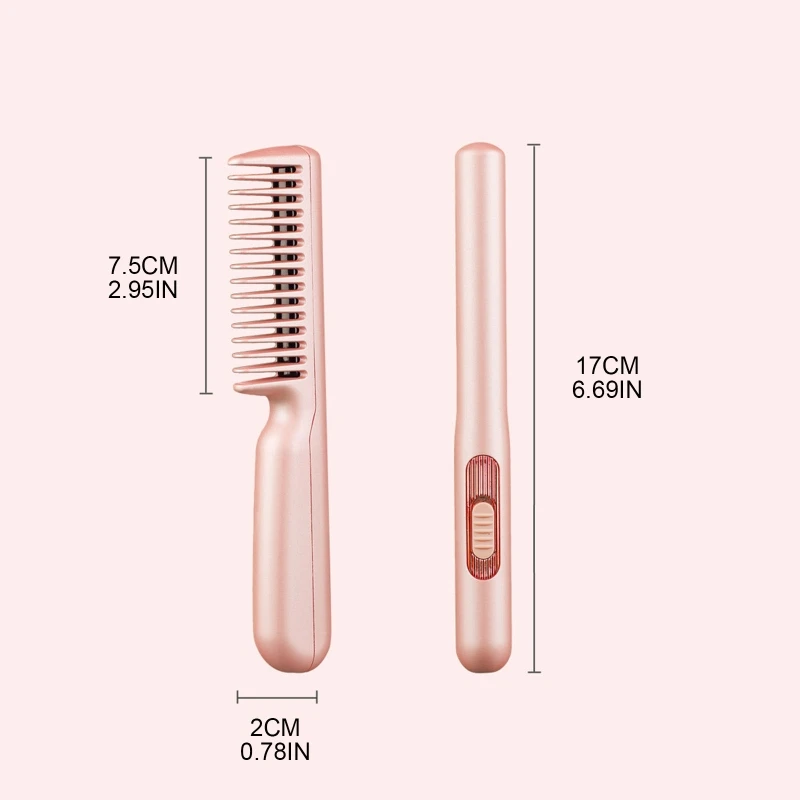 Máy Sấy Tóc Bàn Chải Thẳng Tóc Không Dây Không Khí Nóng Bàn Chải Salon Âm Thổi Máy Sấy Máy Duỗi & Uốn Dropshipping