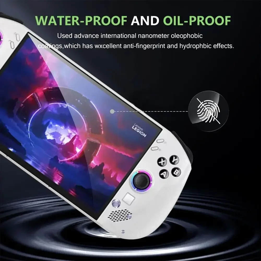 3PACK HD Screen Protector 8 inch Curved Edge Protective Film Anti Fingerprint Anti Scratch Tempered Glass for Lenovo Legion Go S