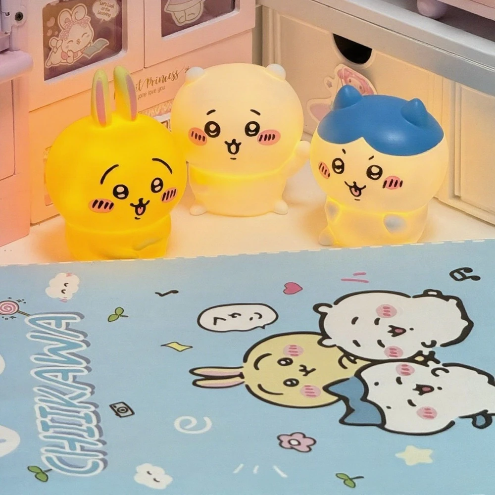 

Kawaii Japan Anime Hachiware Usagi Vinyl Doll Blind Box - Luminous Night Light for Bedroom & Desktop Decoration, Surprise Gifts