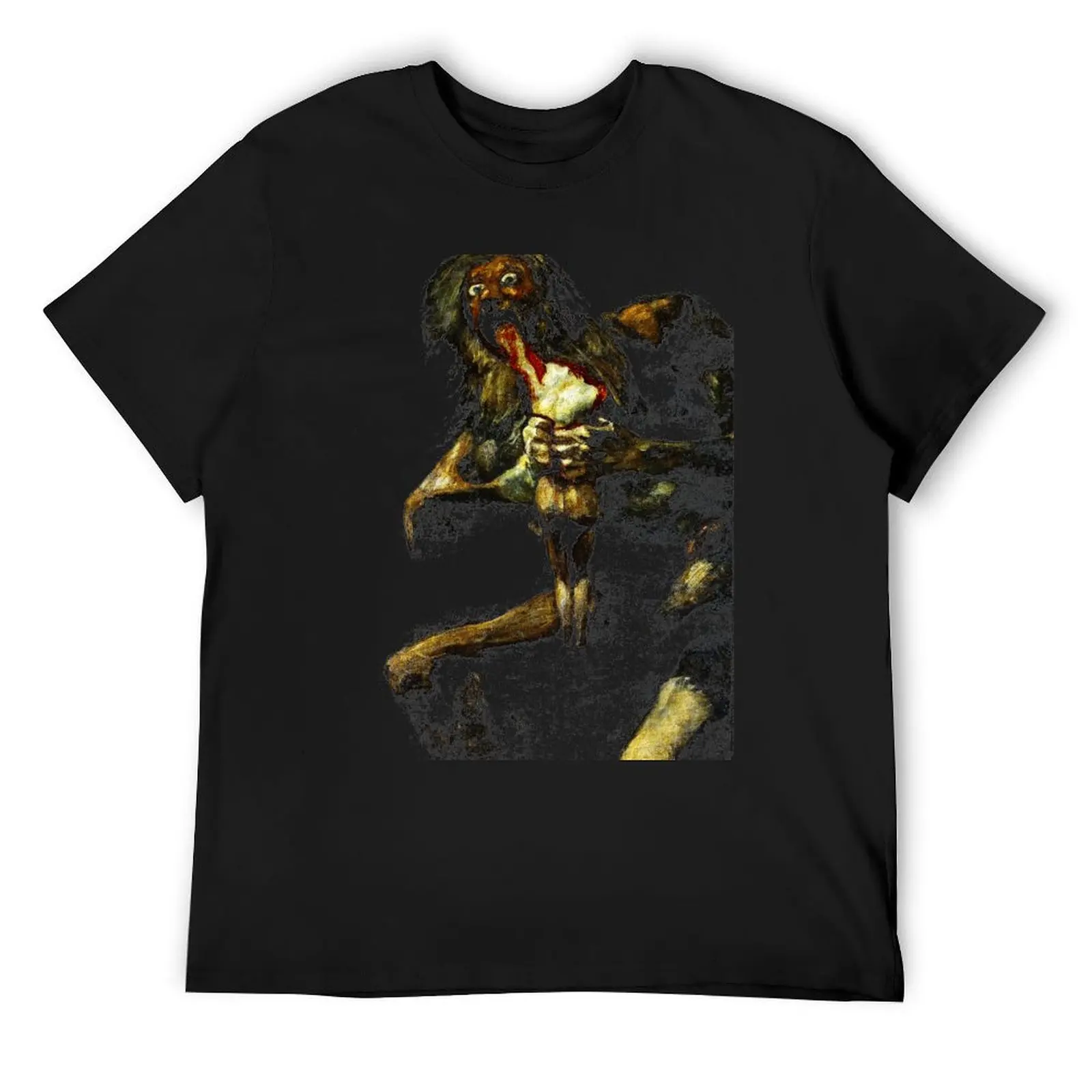 Saturn Devouring His Son - Francisco Goya T-Shirt plus size tops new edition graphic t shirt vintage t shirt for men