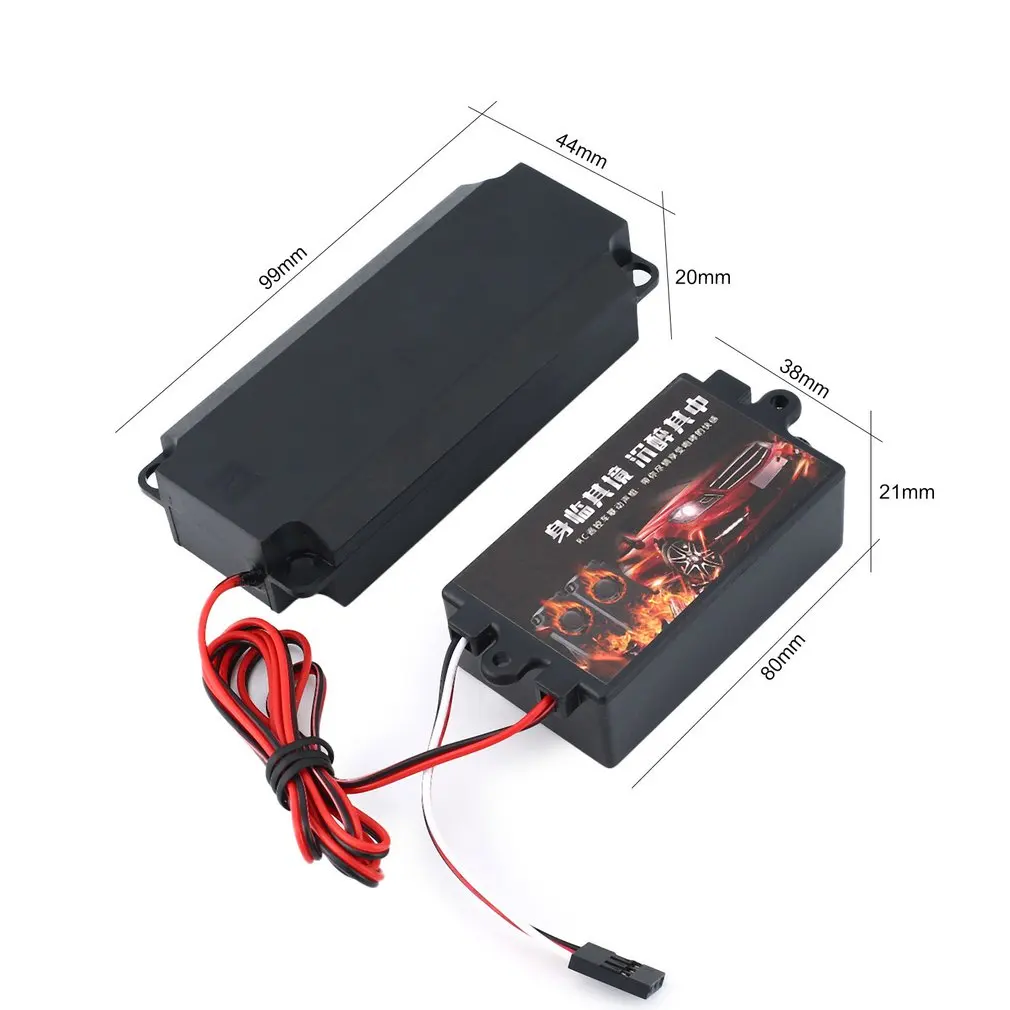 YSIDO RC Engine Sound Double Horn Unit Kit Engine Sound Effect Simulator System per RC Car Model Accessory 94123 scala 1/10