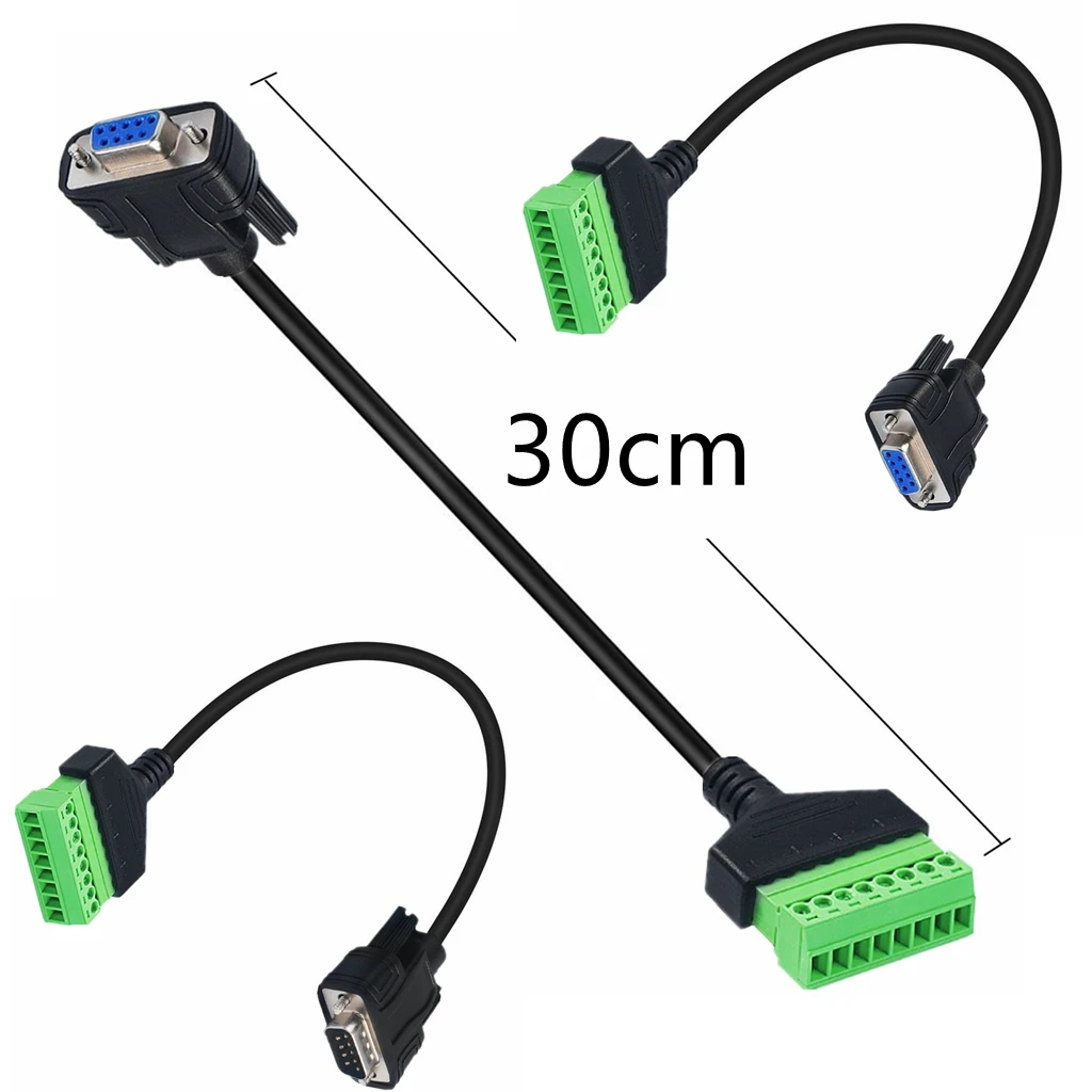 Non soldering terminal DB9 rs232 Male Female interface to 8-pin terminal graphics card output analog signal extension interface