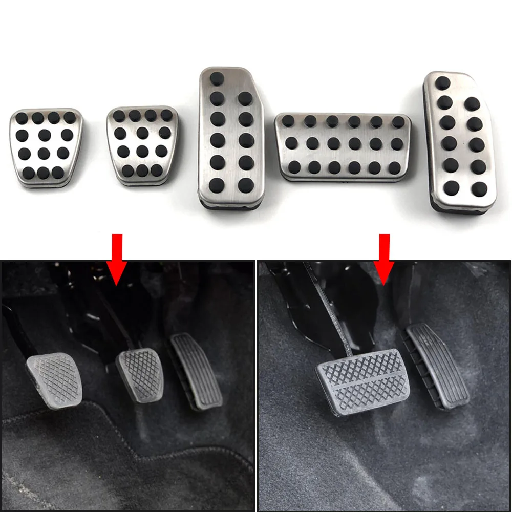 For Honda Fit Jazz GK5 City Vezel HRV XR-V 2011-2020 NO Drilling Car Accessories Gas Brake Clutch Accelerator Pedal Pad Cover