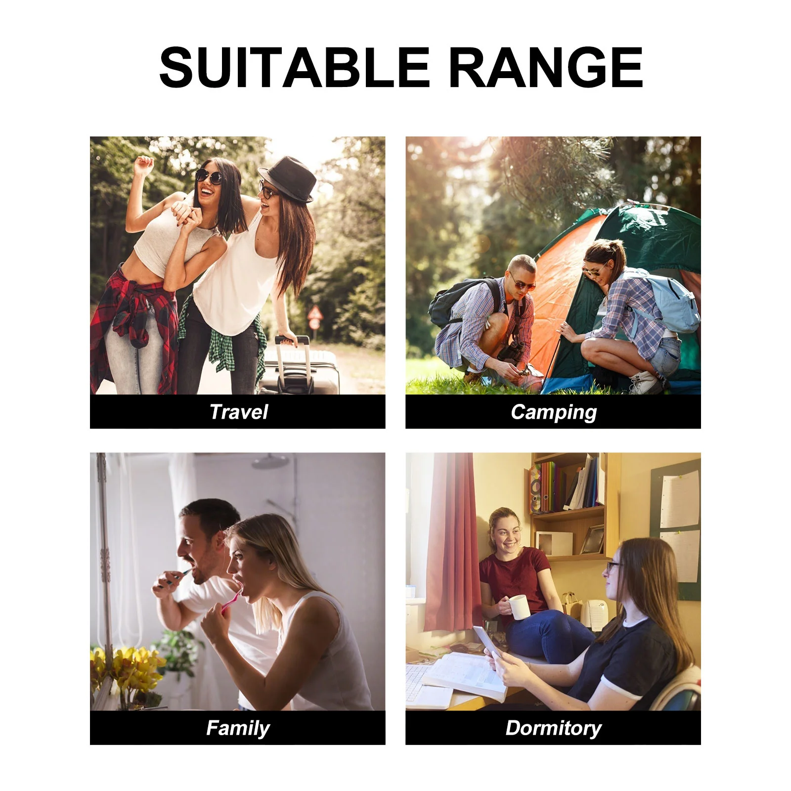 

4Pcs Silicone Toothbrush Covers Travel Portable Protective Case Flexible Durable for Home Office Camping School Use