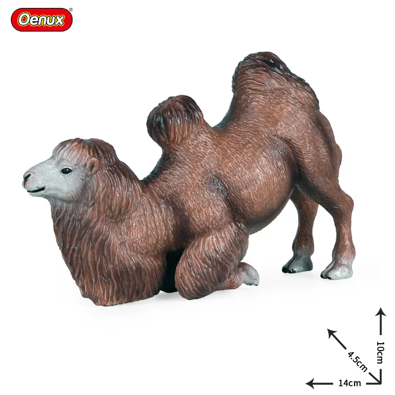 Oenux Desert Wilde Dieren Kameel Antilopen Argali Ezel Moose Herten Model Action Figures Pvc Hoge Kwaliteit Decoratie Kids Toy Gift