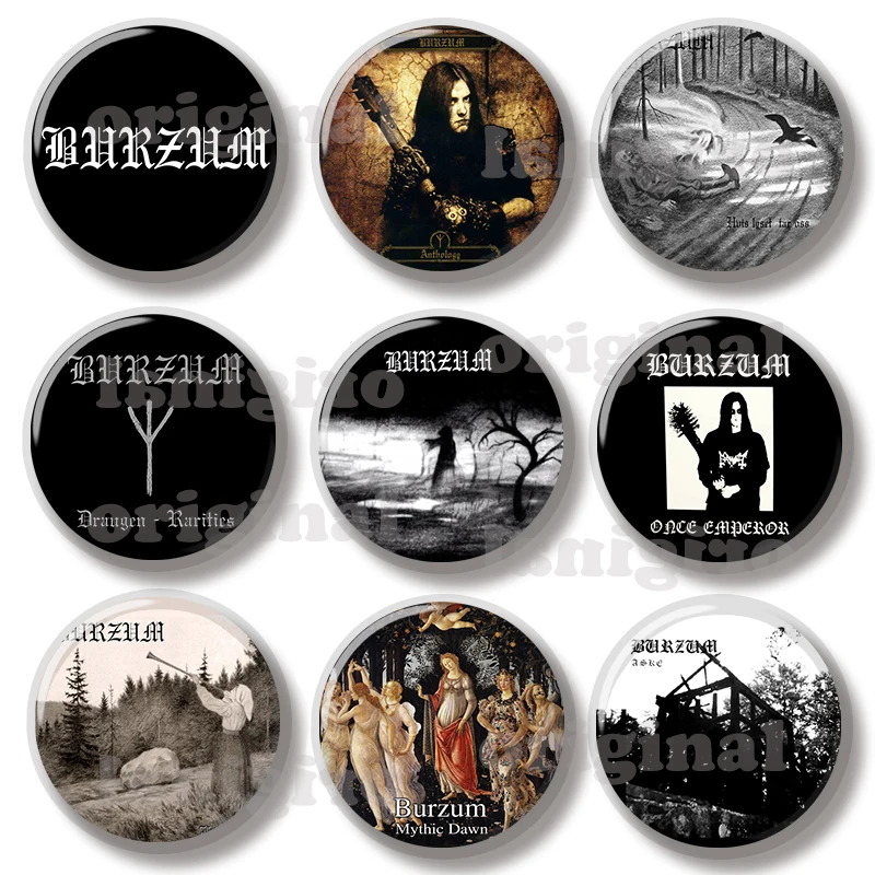 44MM Band Burzums Pin Soft Button Jewelry Creative Badge Cartoon Brooch Lapel Pin Bag Backpack Hat Decoration