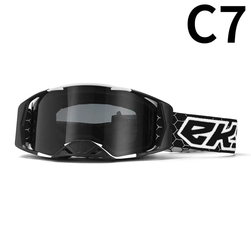 Universal Men‑Women Motocross Riding Goggles, Anti‑Scratch Anti‑UV Dirtbike Enduro Off‑Road Motorcycle Eyewear