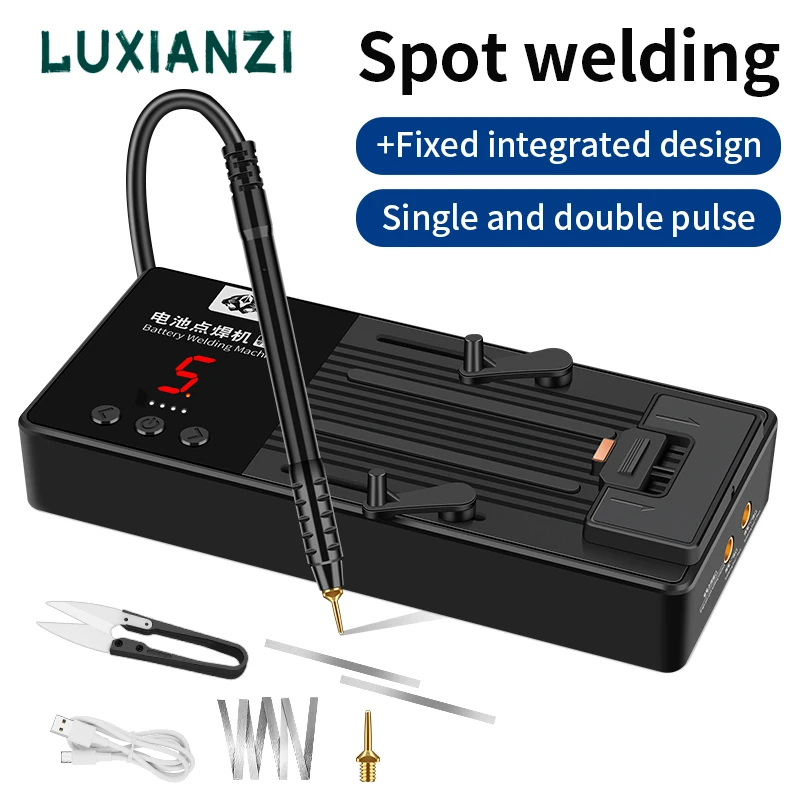 

LUXIANZI DIY Portable Handheld Battery Spot Welder For 18650 Lithium Battery Digital Display Screen Nickel Strip Welding Tool