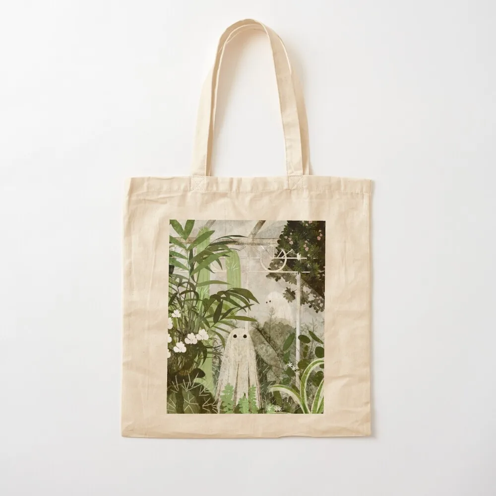 

There's A Ghost in the Greenhouse Again Tote Bag shopper bag women canvas Shopper handbag Canvas Tote Bag