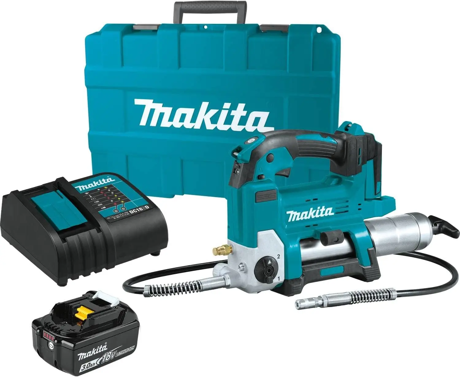 Makita XPG01S1 18V LXT® Lithium-Ion Cordless Grease Gun Kit (3.0Ah)