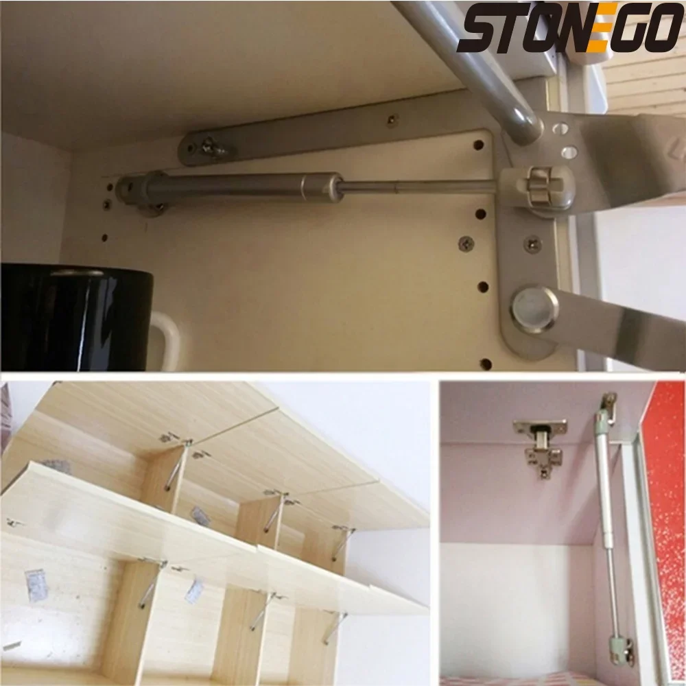 STONEGO 1PC Furniture Cabinet Door Lift Up Pneumatic Support Hydraulic Gas Spring Stay Strut