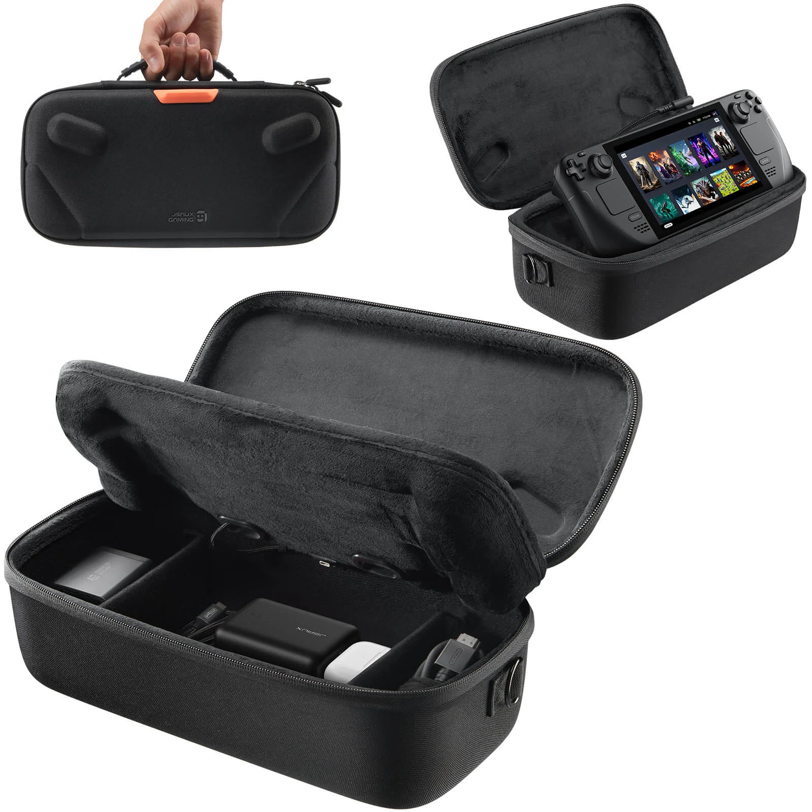 

Carrying Travel Case for Steam Deck/ Steam Deck OLED, Protective Storage Hard Bag Compatible with Steam Deck Accessories, BG0140