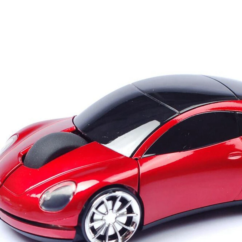 A74E-Wireless Mouse per auto Mouse wireless Forma per auto Mouse ottico ergonomico senza fili con ricevitore USB Mause per PC da ufficio