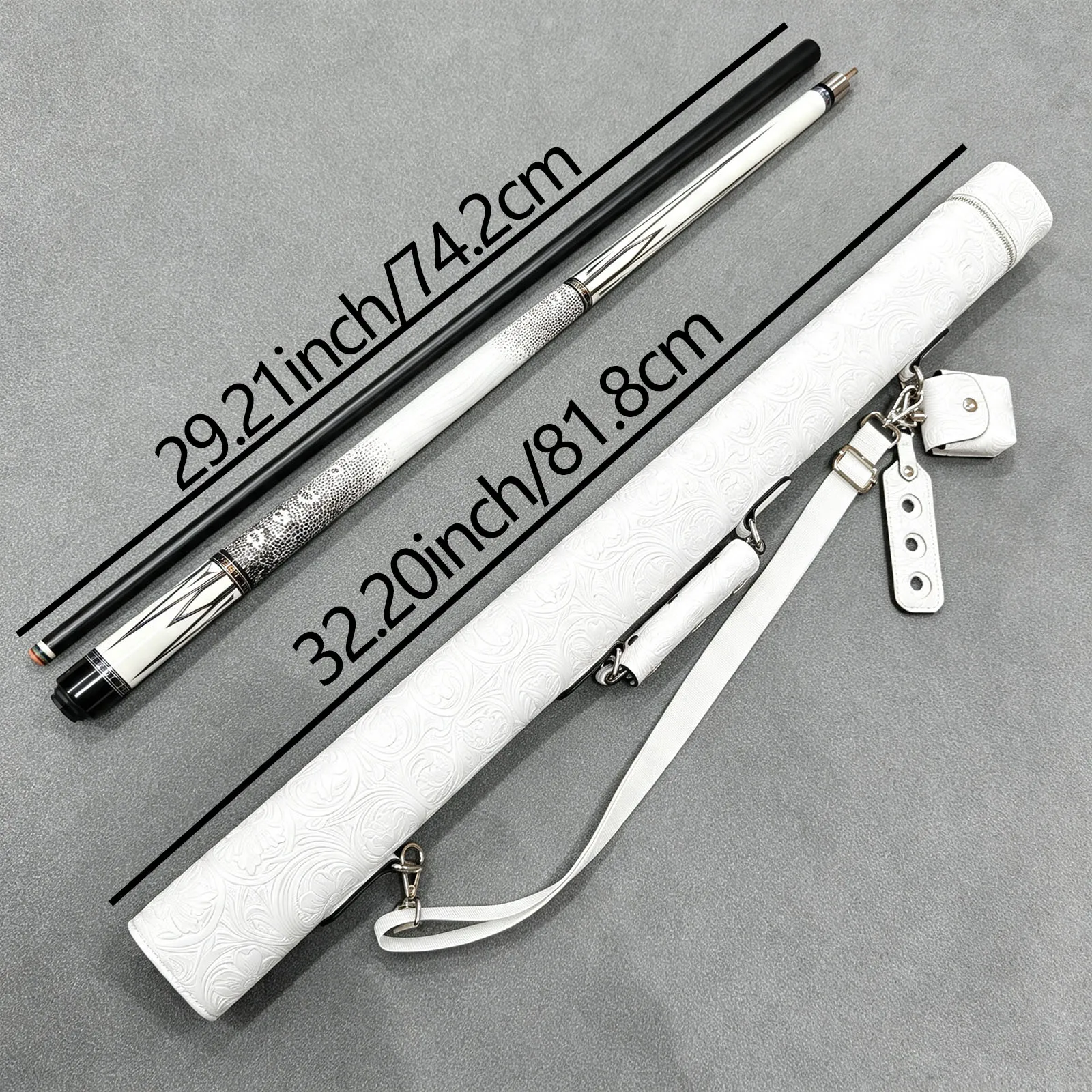 High‑Quality Billiard Cue Set, 12.5mm Tip, Small/Medium/Large Tips Optional, Stainless Steel Quick‑Joint, Great Holiday Gift