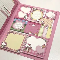 Hello Kitty Kuromi Note Book Melody Cinnamoroll Convenience Book Anime Sanrio Kawaii Paste Notepad Student Stationery Gifts