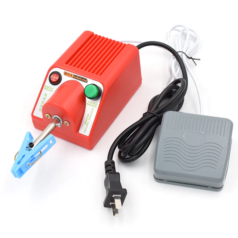Automatic Wire Winding Machine Fast Wire Twisting Machine Foot Pedal Winding Machine Adjustable Speed Equipment Twisting Copper