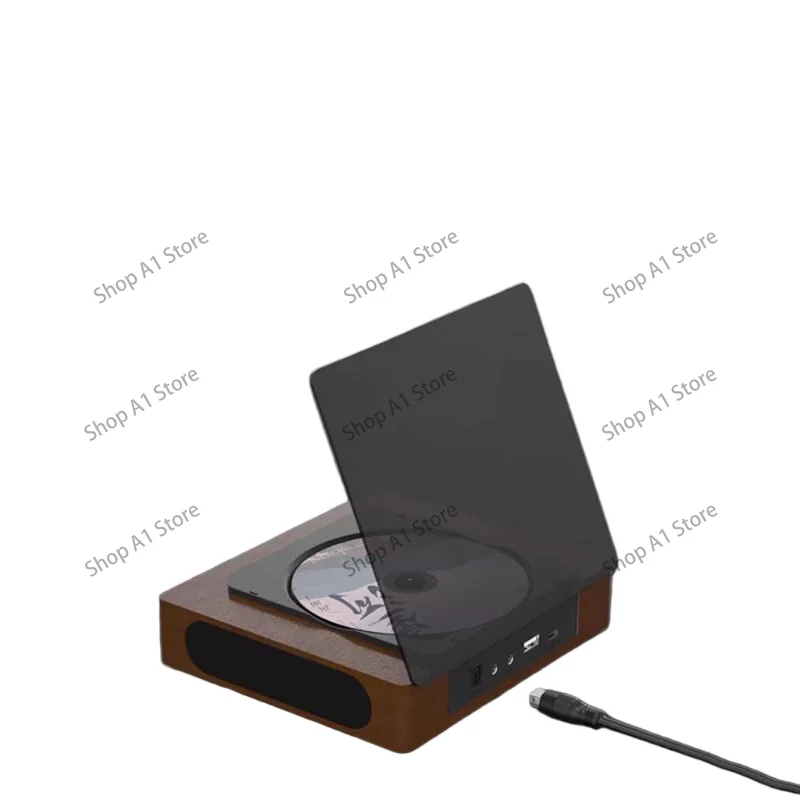 All-in-One CD Player with Bluetooth Hi-Fi Audio System Retro Design for Home Music Entertainment