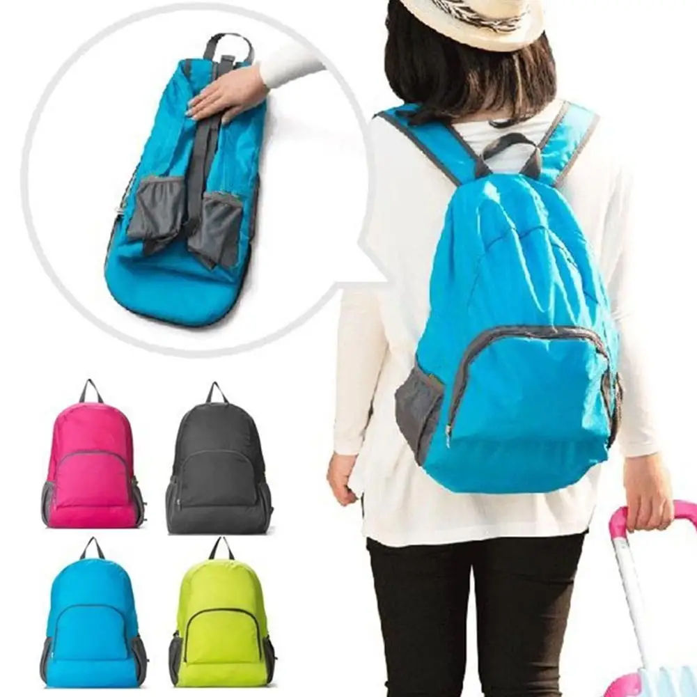 

Unisex Outdoor Foldable Hiking Backpack Ultra Light Thin Outdoor Hiking Bag, Summer Travel Shoulder Bag For Men & Women