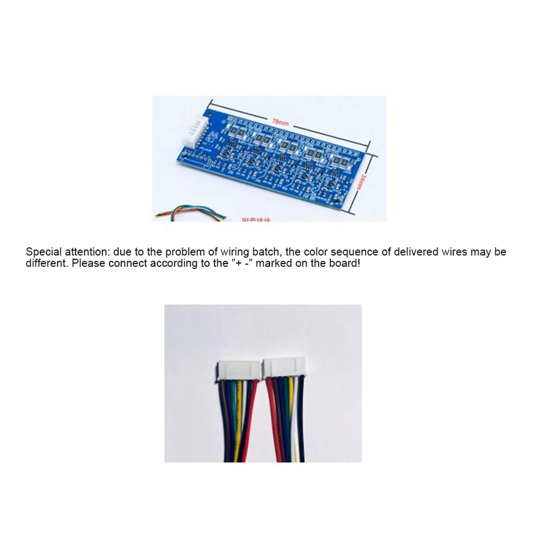 2.7V/16V LTO 6S Balance Board Equalization Circuit Lithium Titanate Battery/Super Farad Capacitor Protection Board