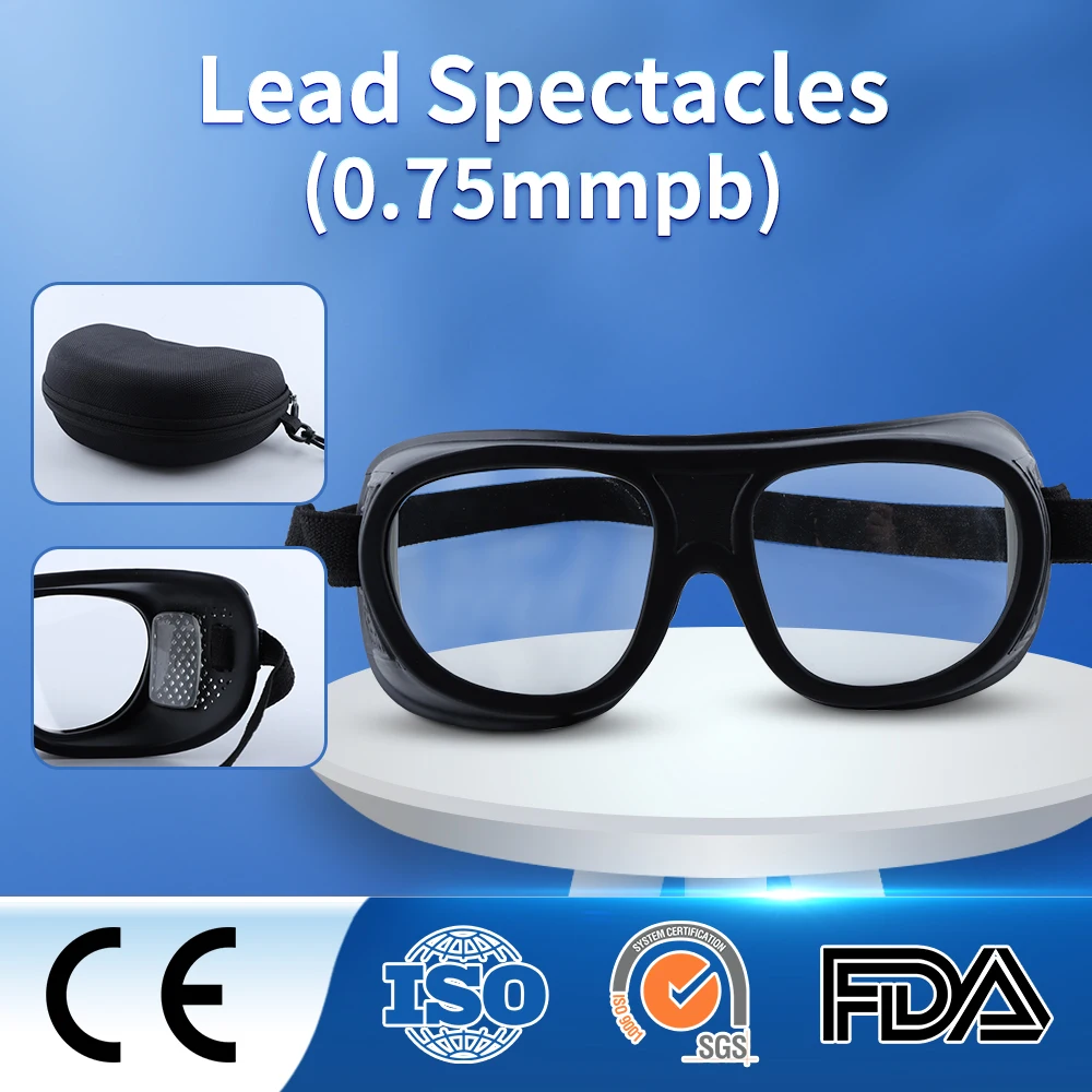 Genuine Lead glasses with side protection 0.5-0.75mmpb ray protective glasses for X-ray prevention in CT rooms & operating rooms