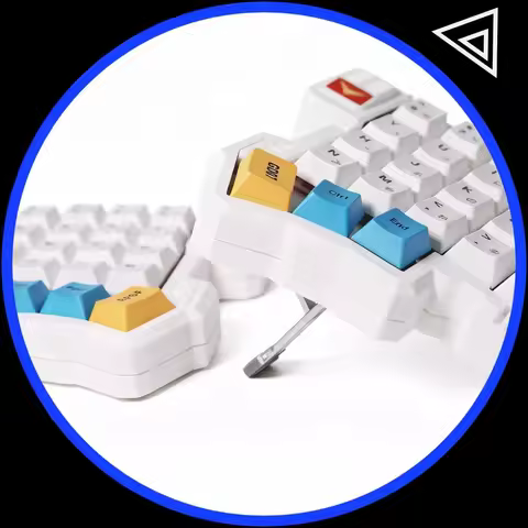 Silakka54 Split Keyboard Wired Ergonomics Custom Keyboard Adjustable Inclined Support Support Qmk/Vial Split Keyboard