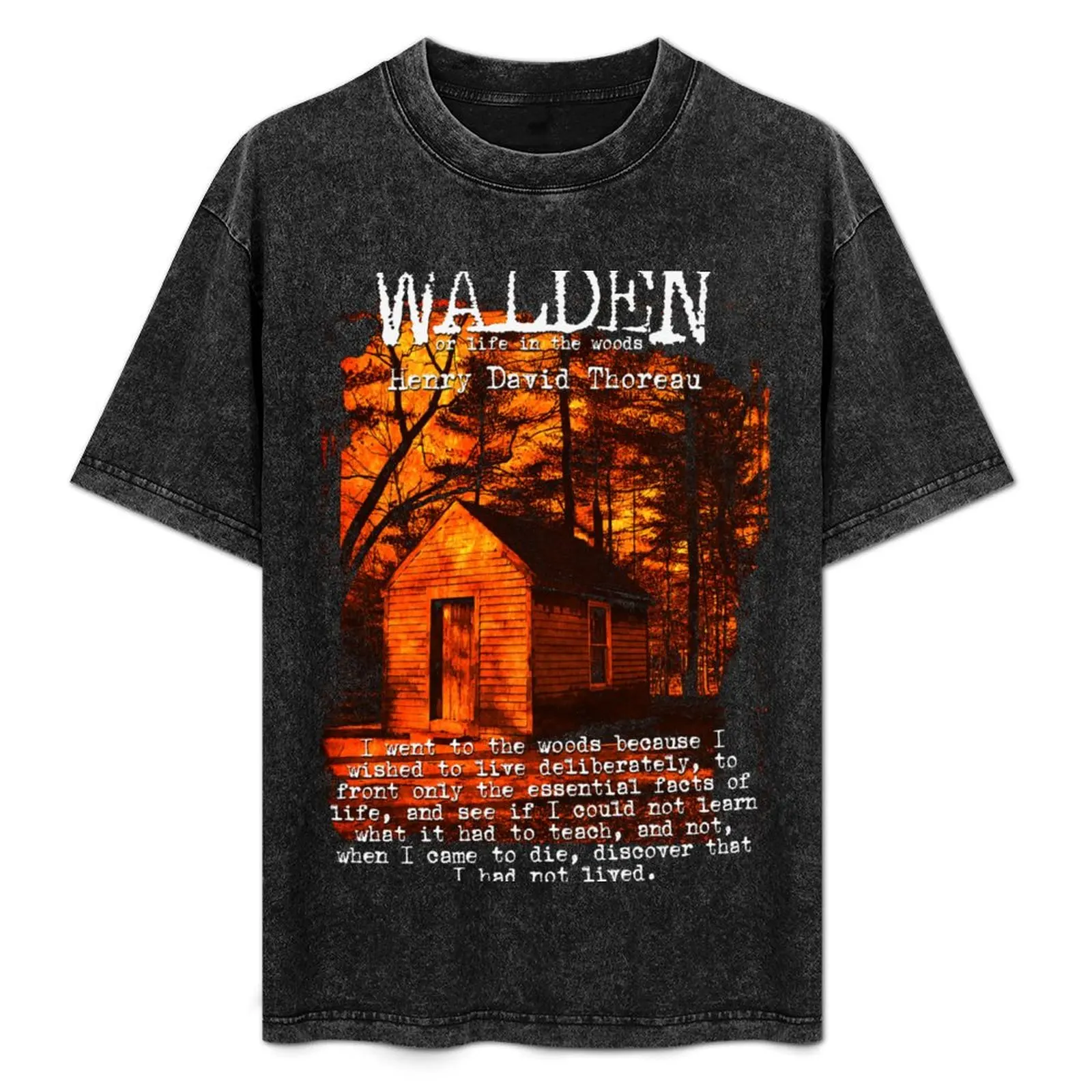 

Walden by Henry David Thoreau Designs T-Shirt Funny t-shirts oversized t shirt t shirts for men pack