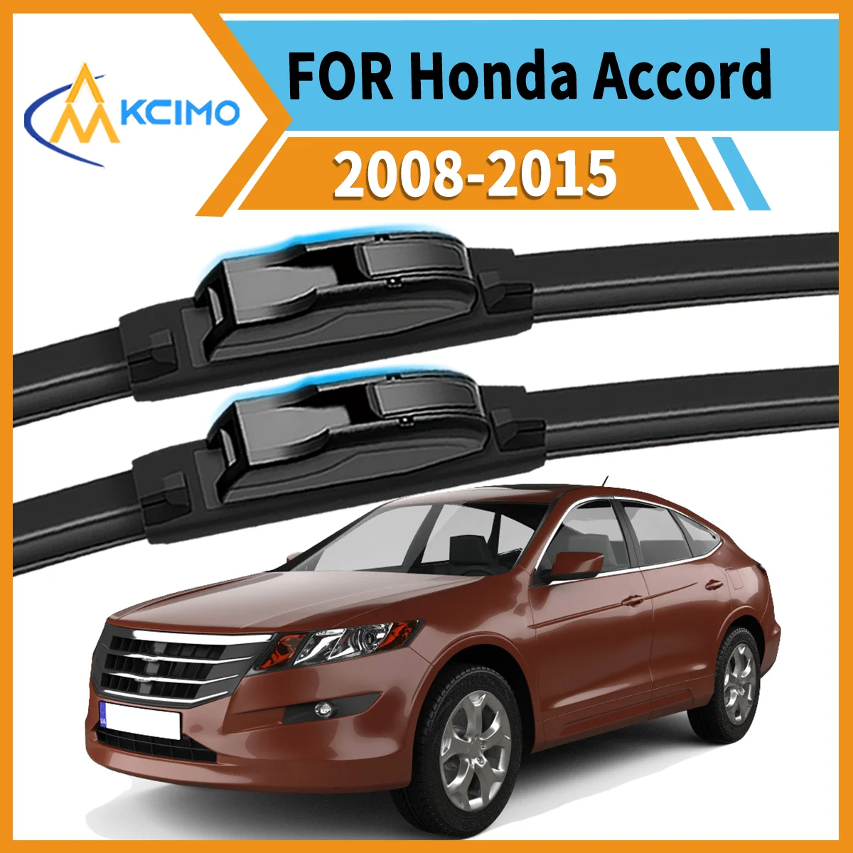 

Front Wiper Blade Set(Pair) For Honda Accord CU1-3/CW1-3 2008–2015 Windshield Wipers Long-Lasting Easy Install
