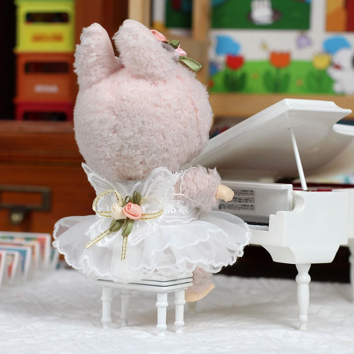 Labubu ملابس دمى فراشة قطعتين مجموعة الزي اكسسوارات فستان الزفاف تنورة دعوى مجموعة إكسسوارات دمي فتاة هدية