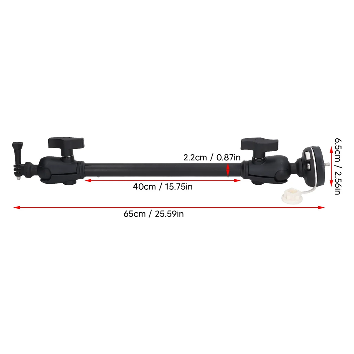 Base de montaje de cámara de Kayak ajustable, soportes de cámara de seguridad con brazo largo, soporte de cámara para barco marino, Accessories-GP40