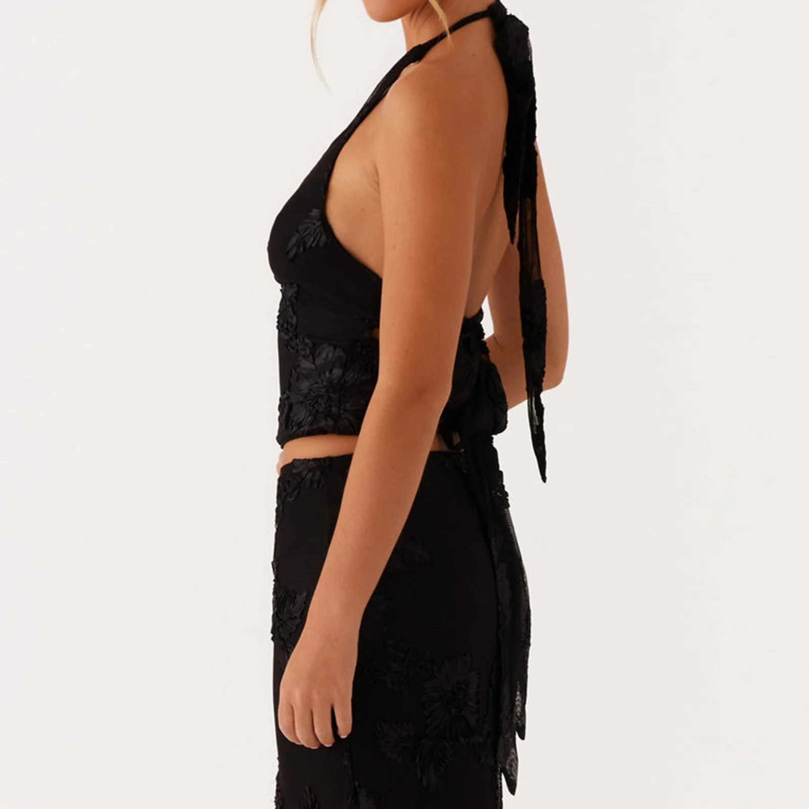 المرأة الأزهار التطريز الرسن قمم أكمام عارية الذراعين ضئيلة سترة لقضاء عطلة الشاطئ الصيف حزب ارتداء اليومي الشارع الشهير #3