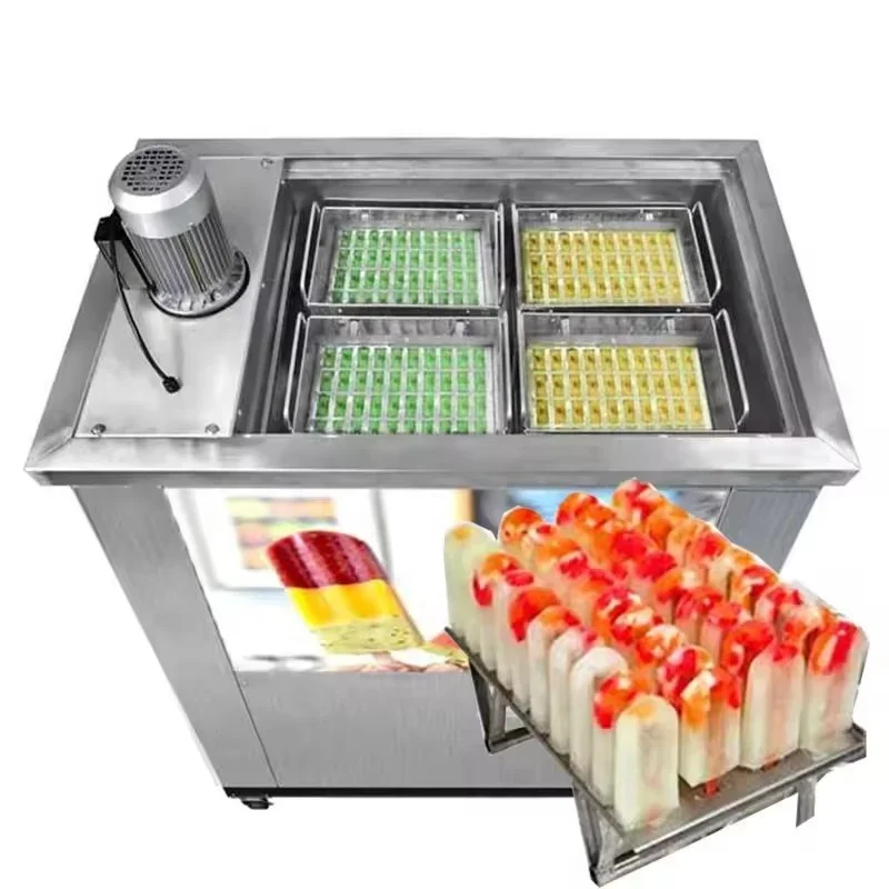 Commercial popsicle machine / ice lollipop / ice lolly machinemaking machine with 4-mold 6-mold 8-mold 10-mold