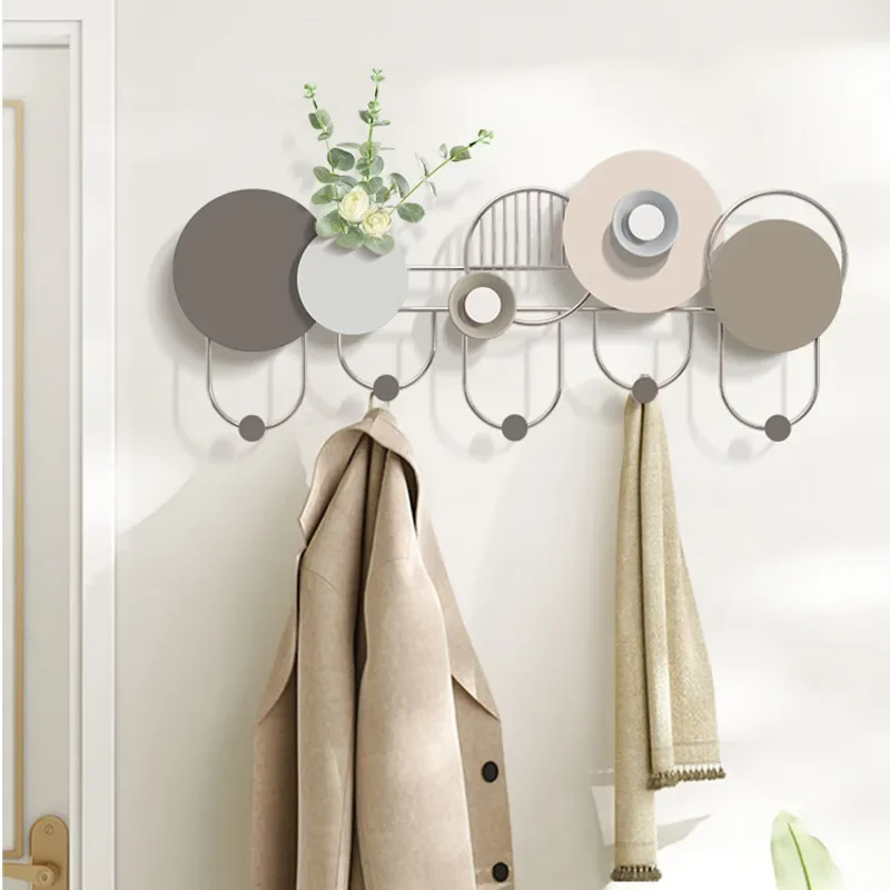 

Key and Coat Hanger Nordic Wall Hooks for Porch or Door No Perforated Cap and Key Holder Simple Home Decoration Hook