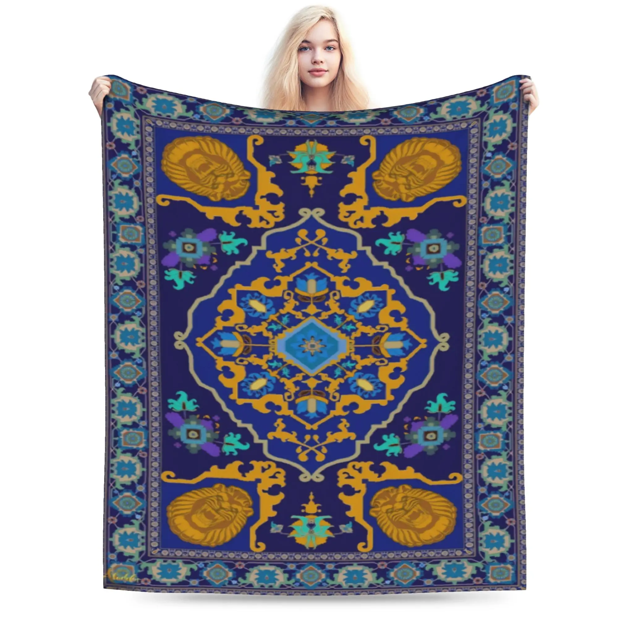 Aladdins Magic Carpet  Accessories Blanket Ultra-Soft Velvet  Throw Blankets Cozy Rug Piece