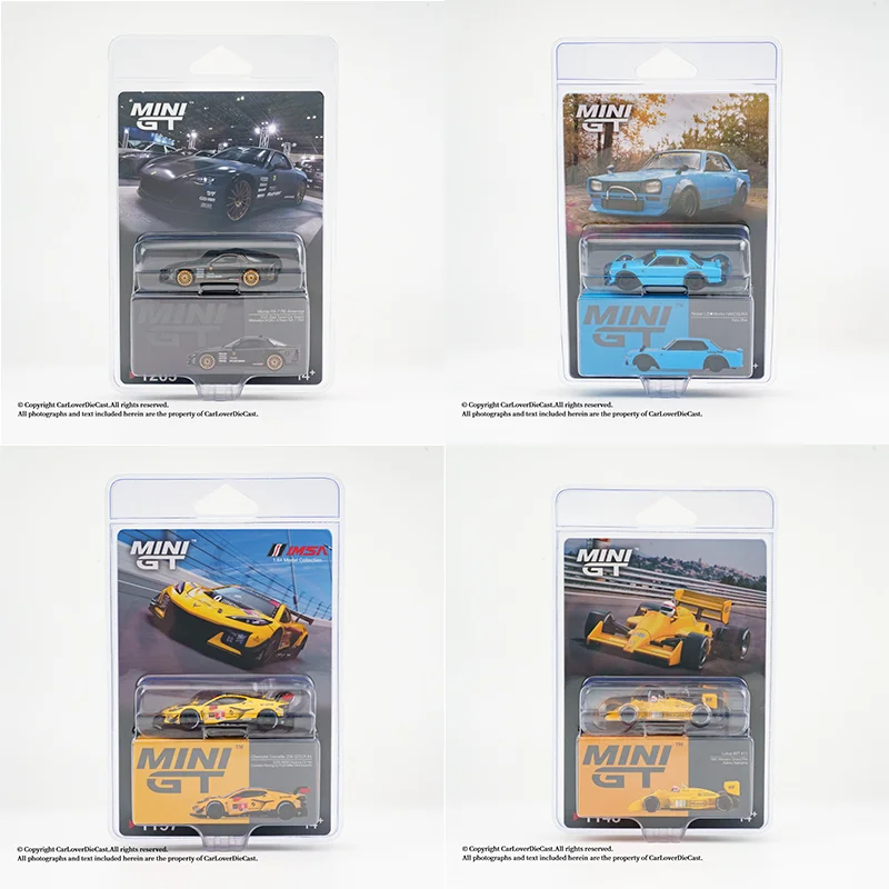 MINI GT 1:64 Mazda RX-7 RE-Amemiya Matsukiyo KOKU 3 (Blister Hanging Card Packaging) Alloy Die Cast Car Model Collection