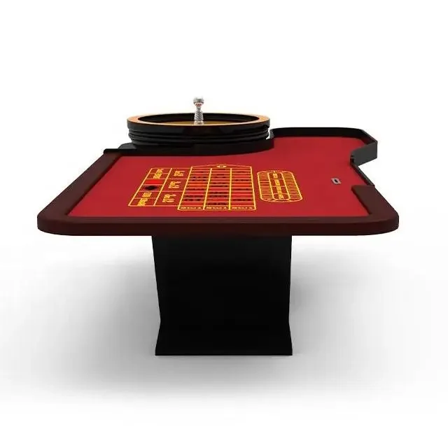 YH 275cm Lucky Red European Style Single 0 Casino Roulette Wheel Table Gambling Roulette Table With 32inch Wheel