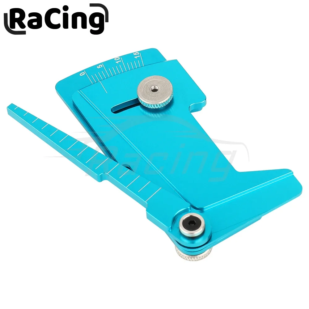 Adjustable Ruler Adjusting RC Car Height & Wheel Rim Camber Hobby Tools CNC For RC Car 1/8 1/10 Tamiya HSP HPI