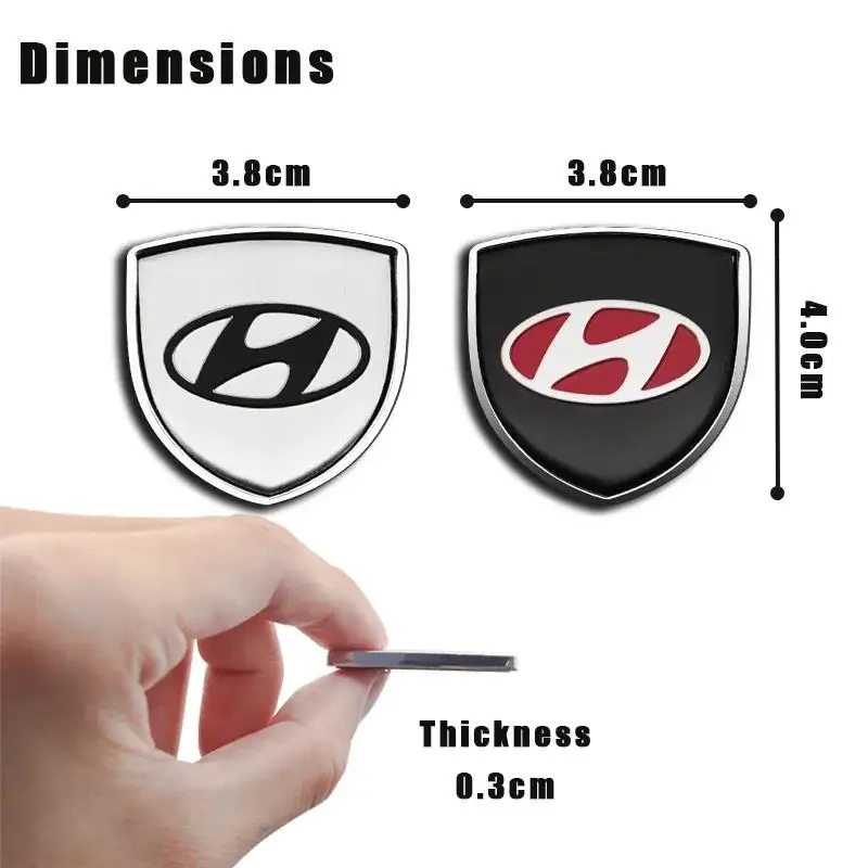 ثلاثية الأبعاد شارة معدنية نافذة السيارة الجانبية الجذع ملصق مائي ملحق متوافق مع هيونداي توكسون أكسنت إلنترا سانتا في سوناتا I20 I