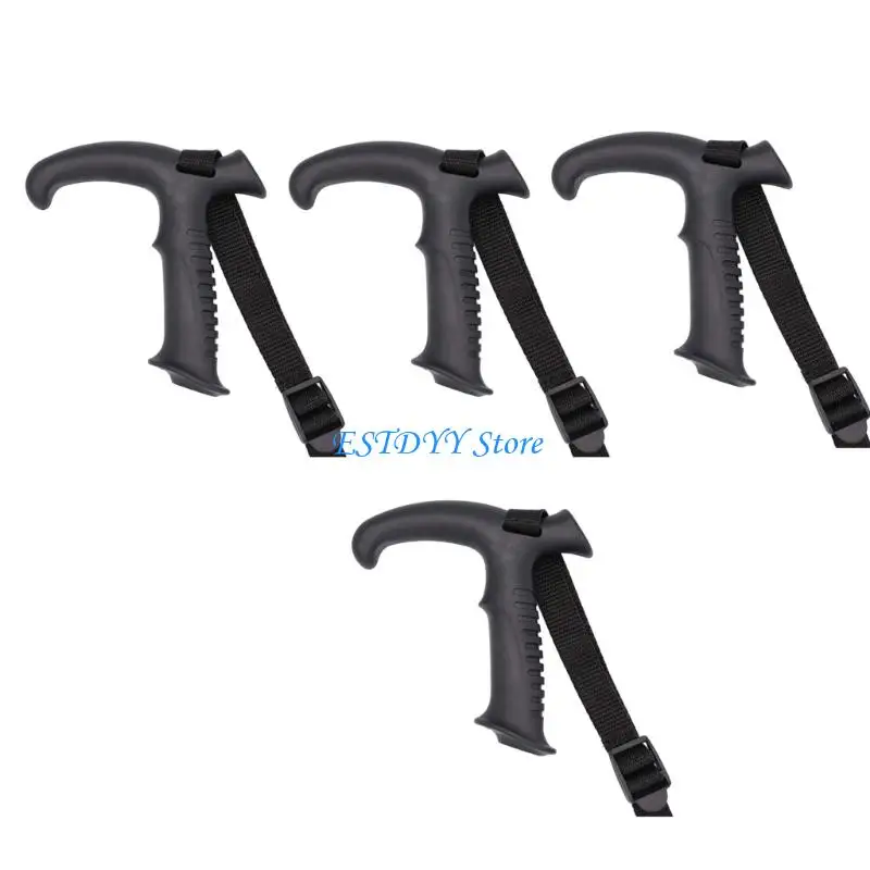 

G6DE 4Pcs Trekking Rod Handle Adapters Climbing Head Walking Cane Grip
