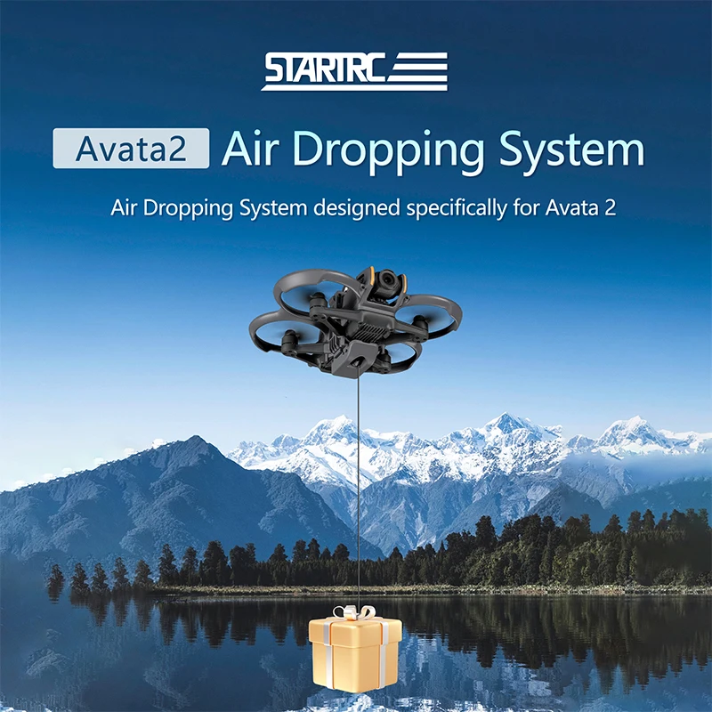 For DJI Avata 2 Drone Air Dropping System Sea Fishing Wedding Ring Gift Life Rescue Multi-function Deliver Thrower Accessories