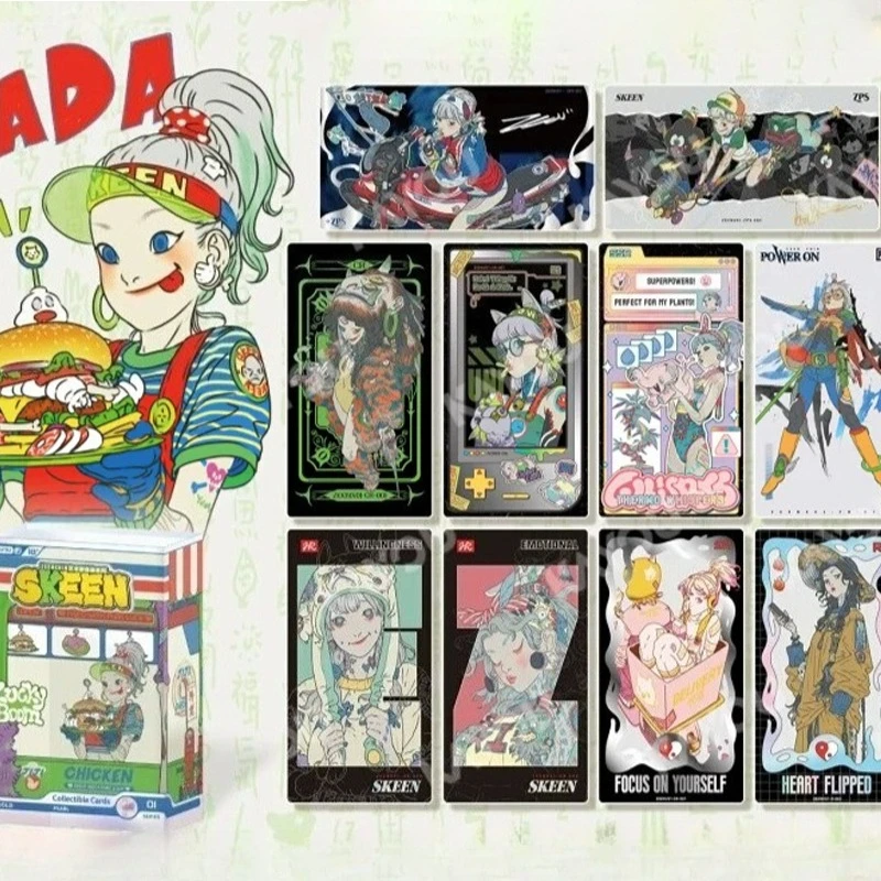 Original Box SKEEN ZEENCHIN Card Artist Collection Series Lucky Boom First Bullet Card Children's Holiday Birthday Gift Toys