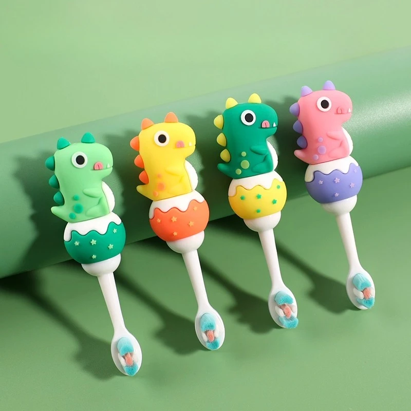 

Soft Bristle Kids Toothbrush Cartoon Design Toothbrush for 3-6-12 Years Old Children Gentle Cleaning Cute Baby Toothbrush