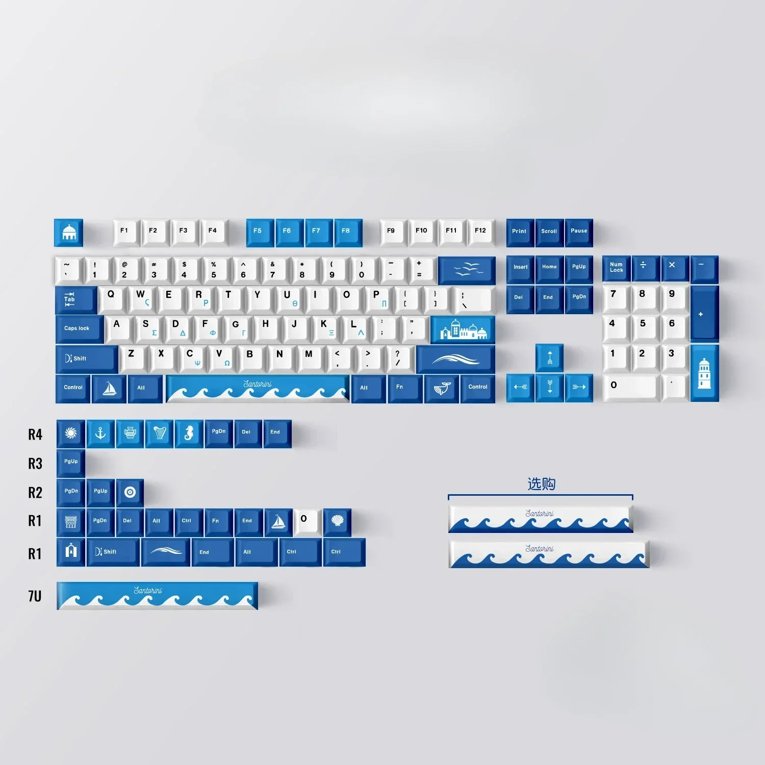 

Theme 134 keys PBT factory height full five-sided sublimation mechanical keyboard keycaps