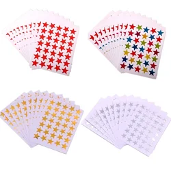 10Pcs Glossy Gold/Silver/Colorful Mini Star Sticker Scrapbooking Journal Scrapbook Label Planner Calendar Highlight Mark Sticker