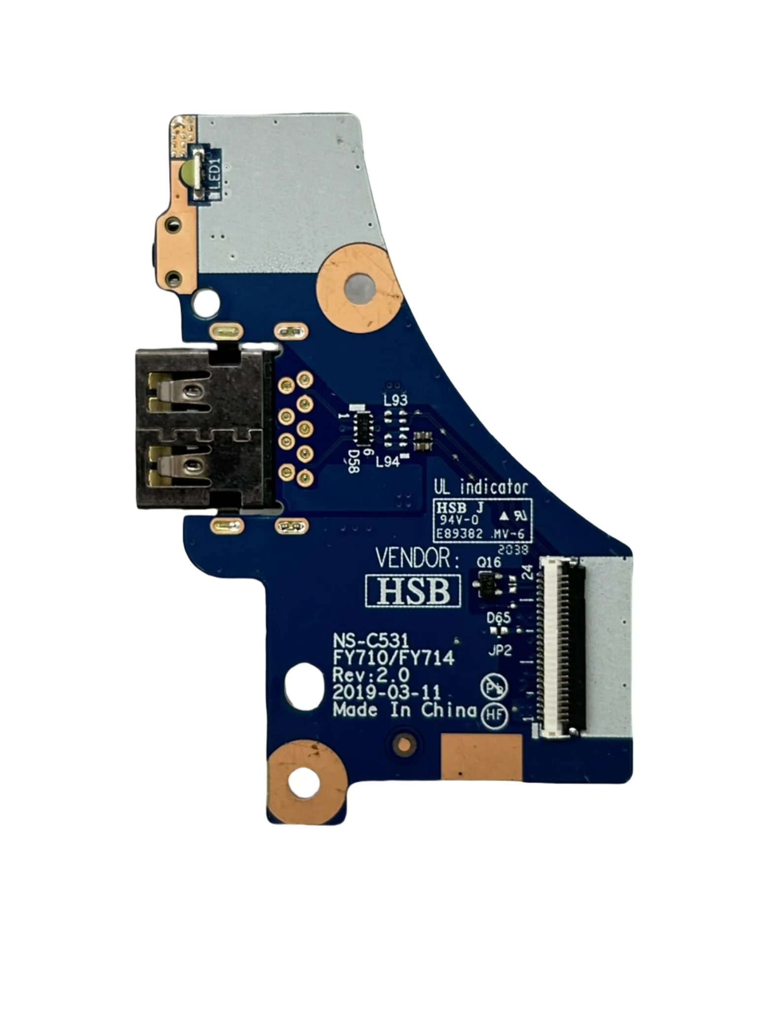 

For Lenovo Legion Y540-17IRH USB Small Board 5C50S24940 NS-C531