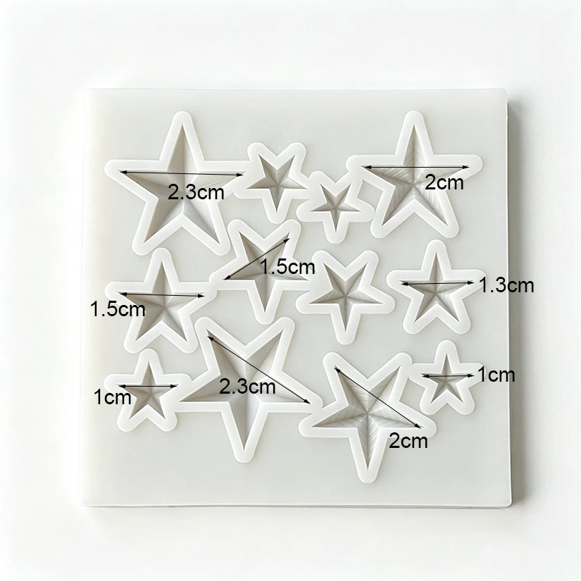 Star Silicone Sugarcraft Mold Chocolate Cupcake Baking Mold Fondant Cake Decorating Tools