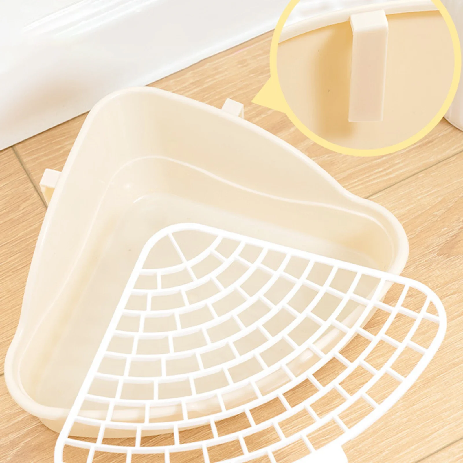 Rabbit Litter Tray Toilet Animal Potty Trainer Bunnies Corner Toilet Box for Ferret Hamster Dragon Cat Guinea Pig Dutch Supplies view 4