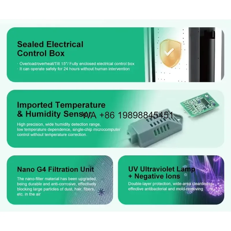 Wmwmnu Factory Direct Wall Mounted Ceiling Dehumidifier for Greenhouse Grow Rooms Farm Construction