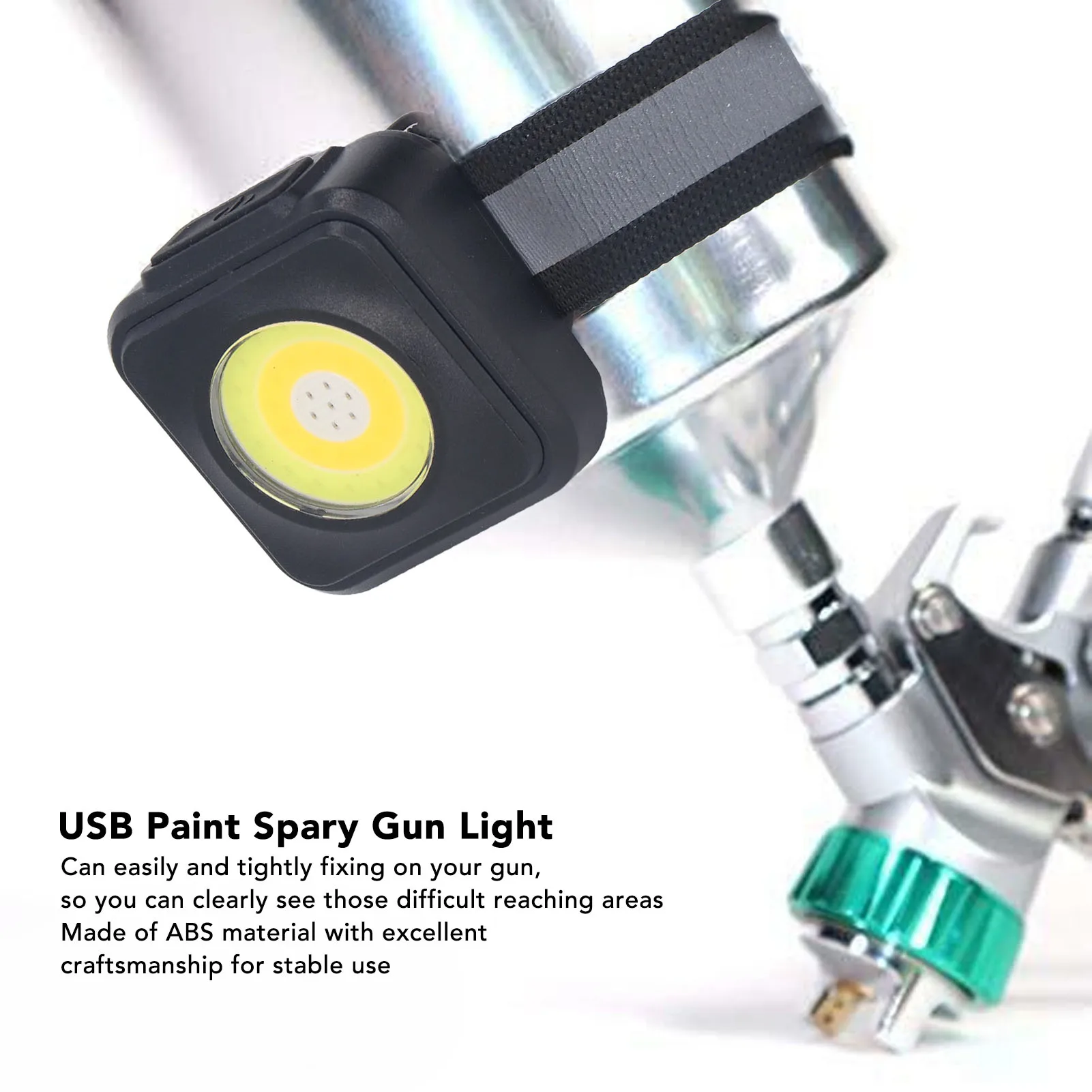 ZK30 Portable Paint Spary Gun Light Practical USB Car Automotive Spray Paint Gun Light for Garage