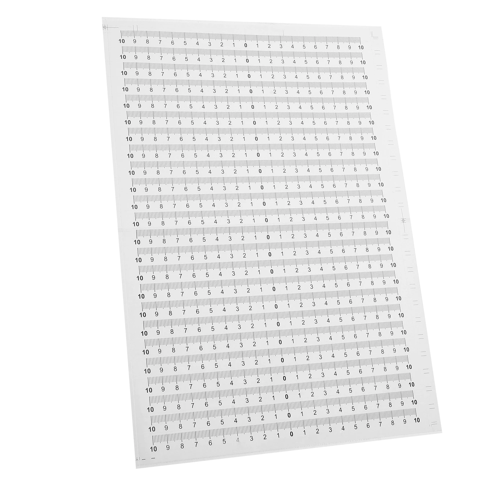 

20 Pcs Scale Adhesive Measure Tape Measuring Sticker Self Ruler Waterproof Clear High Adhesion Workbench Drafting Tables St