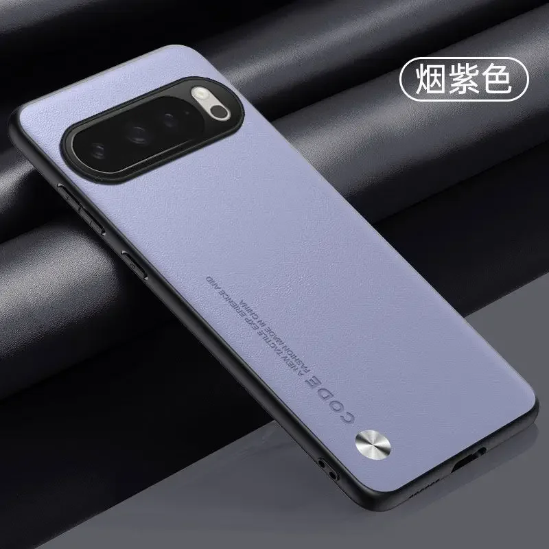 حافظة لهاتف Google Pixel 10 ProXL حافظة جديدة بسيطة من الجلد العادي لهاتف Google Pixel 10 Pro XL مقاومة للصدمات Funda